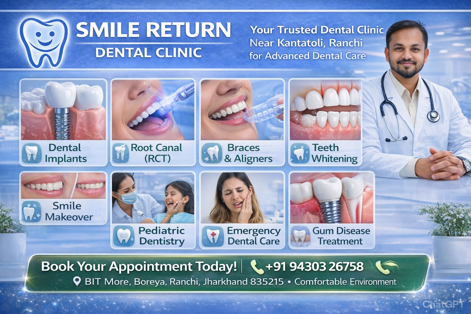 Dental Treatment In kantatoli Ranchi